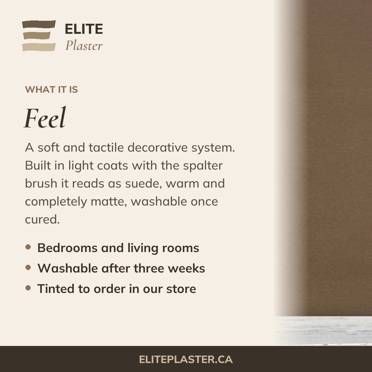 Feel: Matte Suede Paint about card