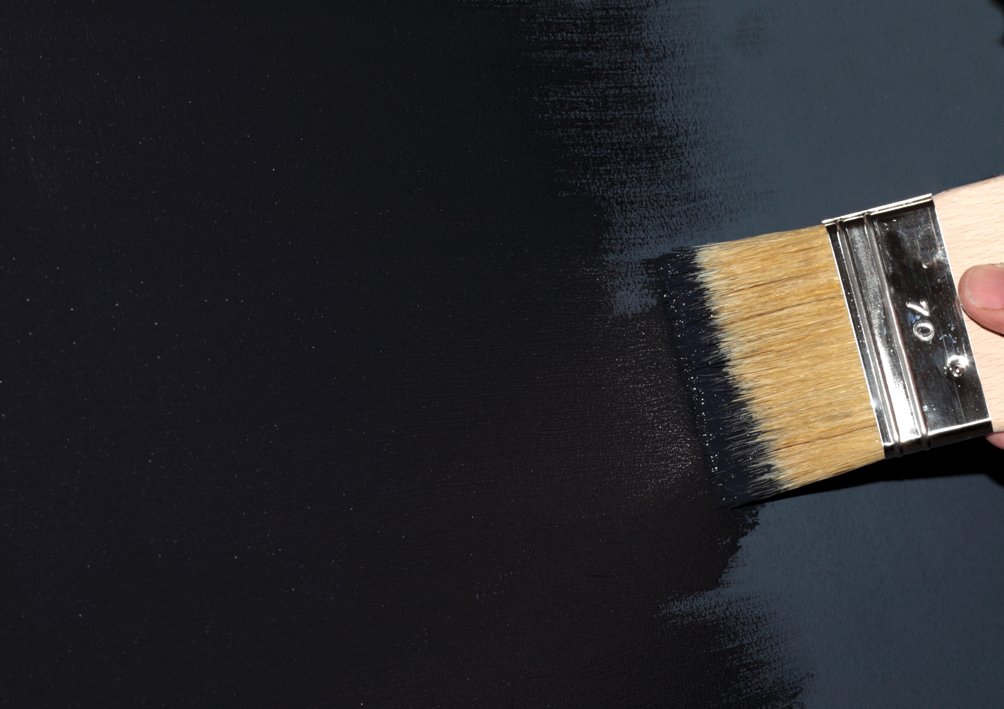Decorative plaster finish being applied by trowel