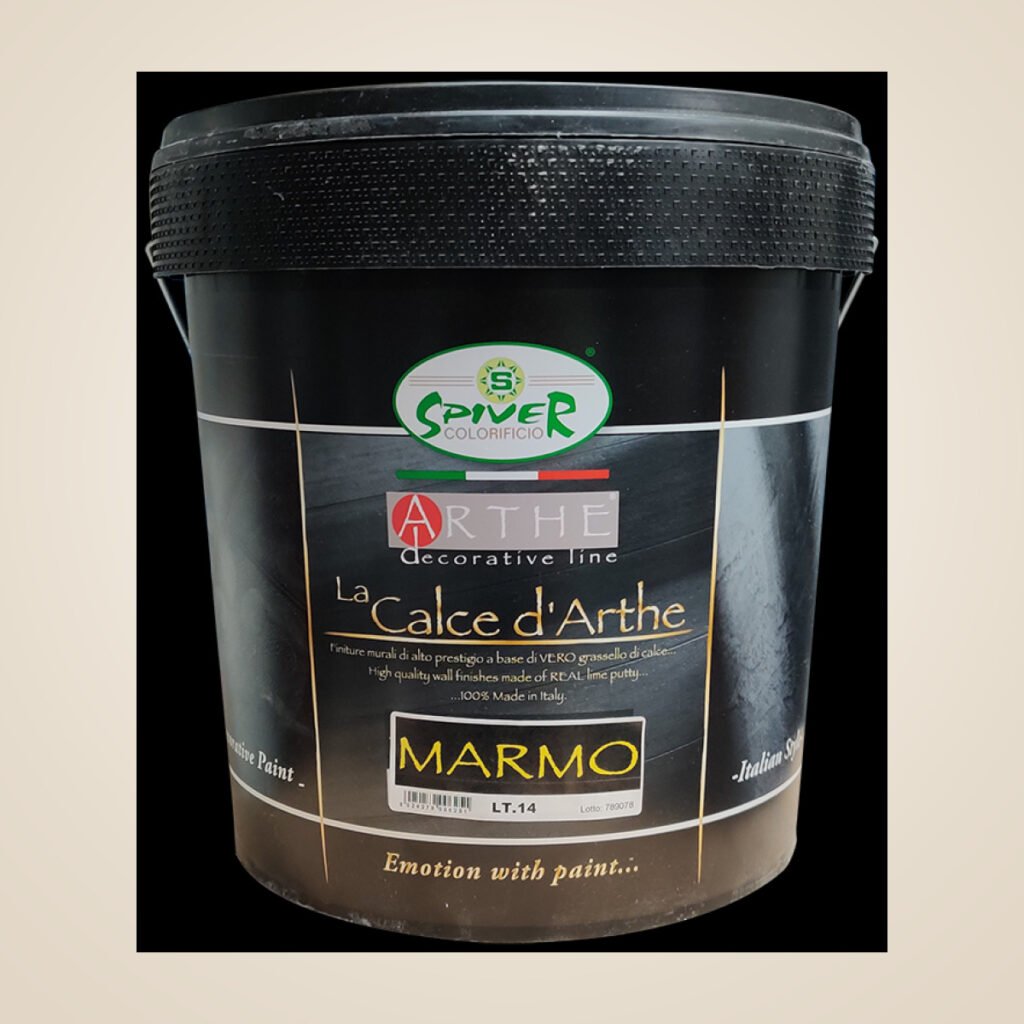 Polished Venetian plaster marble-like wall finish